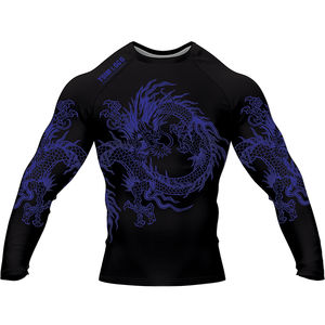 Maillots de compression à manches longues pour hommes avec logo personnalisé, protection UV, séchage rapide et respirant, pour plongée et activités nautiques, collection 2026 - Product Image 5