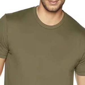 <b>Men's</b> Casual Solid Color T-Shirt Quick Dry Slim Fit Breathable Short Sleeve Cotton Summer Wear Blank Fitness T-Shirt - Product Image 2