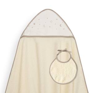 Serviette de bain Luna-Beige 100x100 400 GSM en coton uni, adaptée aux nouveau-nés, pour la salle de bain - Product Image 1