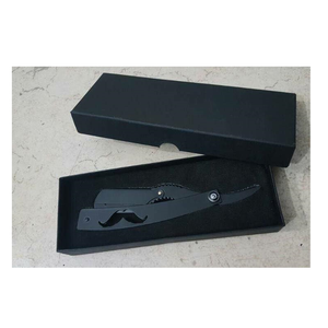 Nuevas Navajas de Afeitar de Corte Recto para Salón, Cabezal de Seguridad de Acero Inoxidable, Navaja de Barbero Plegable de Metal - Product Image 1