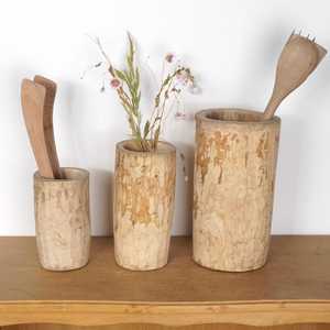 Organizador de Utensilios de Cocina Moderno Hecho a Mano con Madera de Acacia Natural, Duradero, para Cucharas, Espátulas y Cubiertos - Product Image 2
