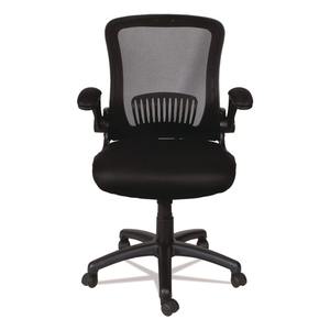 Alera EB-E Series ALEEBE4217 Chaise ergonomique à dossier moyen en maille avec capacité de 275 lb Noir - Product Image 2