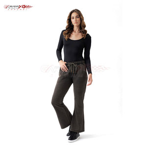 Pantalones Deportivos Acampanados para Mujer, de Alta Calidad, Transpirables, de Lona Informal, de Cintura Alta y Corte Holgado - Product Image 6