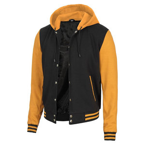 Sweat à capuche universitaire personnalisé pour hommes et femmes avec manches contrastées et cordon de serrage, décontracté, respirant et à séchage rapide pour l'automne - Product Image 3