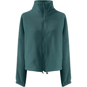 Meilleure qualité polaire col roulé à capuche vestes Street Wear quart fermeture éclair col montant coupe ample femmes surdimensionné sweat - Product Image 2