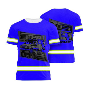 Custom Name Hi <b>Vis</b> <b>Shirts</b> Reflective Safety Workwear for Runners Construction Workers-Waterproof Personalized Safety Clothing - Product Image 1