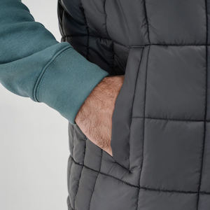 Longue veste d'hiver en peluche avec logo personnalisé pour hommes, coupe-vent, col montant de grande taille, fermeture à glissière, rue principale, service OEM disponible - Product Image 3