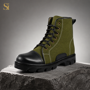 SUPER FORCE Botas Tácticas de Camuflaje para Hombre y Mujer, de Caña Alta, Impermeables, de Cuero, con Cordones, para Desierto y Senderismo al Aire Libre - Product Image 6