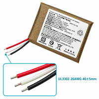 Baterai Lithium Polymer Isi Ulang 3.7V 900mAh 673038 dengan NTC untuk Sensor Suhu dan Kelembaban Nirkabel