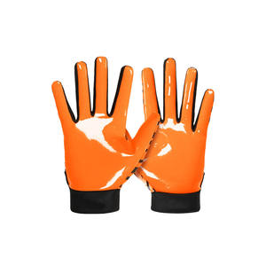 Guantes de silicona antideslizantes para receptor de fútbol personalizados Equipo de entrenamiento deportivo para fútbol americano: diseñe su propio - Product Image 2