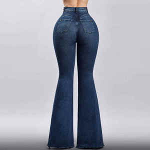 Pantalones vaqueros ajustados para mujer, pantalones vaqueros Vintage de cintura alta de calidad, pantalones vaqueros Boyfriend a granel, pantalones de estilo Sexy, pantalones vaqueros OEM de gran venta - Product Image 2