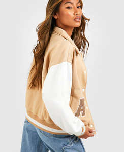 แจ็กเก็ตขนสัตว์สำหรับผู้หญิงไซส์ XL ผ้าฝ้ายกันลมระบายอากาศได้ดีสีพื้นสำหรับฤดูใบไม้ร่วงและฤดูหนาว - Product Image 6