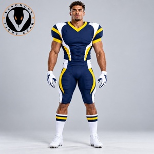 Uniforme d'équipe de football américain alliant matériau respirant, mouvements fluides et style athlétique moderne pour le jour du match - Product Image 1