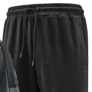 Chándal personalizado con estampado gráfico para hombre, chándal negro de algodón 100% de peso pesado para hombre, chándal de calle de diseño personalizado - Product Image 2