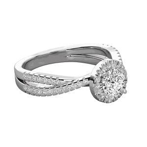 วงแหวนเพชรแบบโซลิแทร์ทรงกลม - Product Image 2