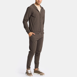 Ensemble de survêtement à capuche zippé pour homme, veste et pantalon de survêtement imprimés avec logo de luxe, veste à revers pour homme, costume 2 pièces, ensembles de sport de plein air - Product Image 5
