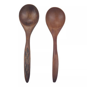 Natural Wooden Cutlery Set for Home Wedding Hotels Natural Wooden <b>Spoons</b> Set for Cooking Sleek <b>Soup</b> <b>Spoon</b> Set Hand Crafted - Product Image 2