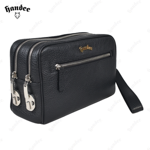 Genuine Leather Clutch <b>Wallet</b> with 2 Pockets and 2 Zippered Compartments - Product Image 3