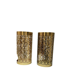 Bougeoir rond en métal de qualité supérieure Design unique Bougeoir décoratif pour la maison pour l'utilisation de l'éclairage d'anniversaire de Noël - Product Image 1