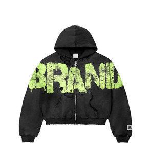 Vente en gros de pulls décontractés unisexes personnalisés de qualité supérieure vêtements de rue sweats à capuche élégants avec logo imprimé pour hommes - Product Image 2