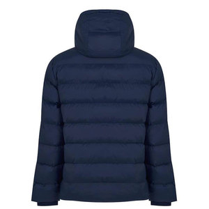 High Quality Men's Winter Hooded Puffer Jacket Stand Collar 100% Polyester Breathable <b>Windproof</b> Eco-Friendly Sustainable - Product Image 3