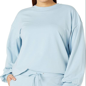 Sweat-shirts personnalisés à col rond en tissu uni pour hommes, collection printemps 2026, logo personnalisé, écologiques, très demandés, tendance du moment - Product Image 1