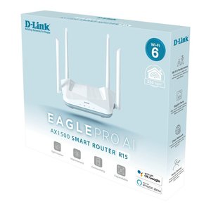 เราเตอร์ดีลิงค์ EAGLE PRO AI Ax1500 ดูอัลแบนด์ WiFi 6 สมาร์ท สีขาว R15 - Product Image 2