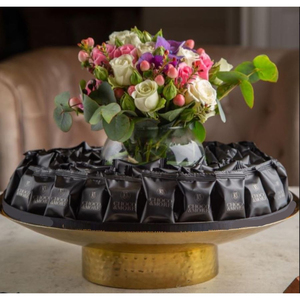 Elegante Mesa decorativa dulces almacenamiento que sirve creativo oro pulido Metal triturado cuenco para bodas Chocolates y dulces - Product Image 5