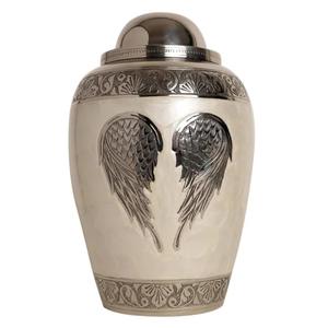 Urnas de cremación de aluminio hechas a mano directamente de fábrica para cenizas humanas, urnas de ceniza para adultos económicas, suministros funerarios indios - Product Image 5