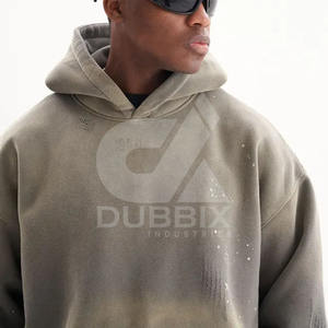 Jersey pesado con estilo para hombre, Sudadera con capucha, 100% de lana de algodón, 450gsm, tela mezclada de algodón disponible en todos los tamaños, buen precio - Product Image 6