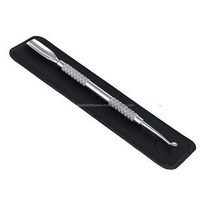 Pousse-cuticules professionnel réutilisable en acier inoxydable à double extrémité, curette nettoyante pour ongles, outil de manucure et pédicure - Product Image 5