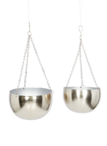 Maceta colgante de Metal decorativa para balcón, cuencos dorados, macetas, decoraciones de interior, macetas modernas de estilo de lujo para el hogar - Product Image 2