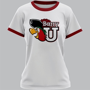 Université Barry en gros décent Classique femmes Tous les jours Élégant Tendance Slim Coupe décontractée Logo brodé T-shirts à imprimé floral - Product Image 2