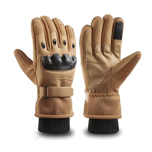 Gants de moto tactiques pour hommes et femmes avec embouts de protection des articulations et fermeture velcro réglable - Product Image 4