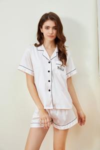 Personalized Set of <b>Silk</b> Pajamas <b>Short</b> Bridesmaid Shirt and Bridal <b>Shorts</b> <b>Women's</b> Sleepwear for Bridesmaid Gifts Comfort Nights - Product Image 2