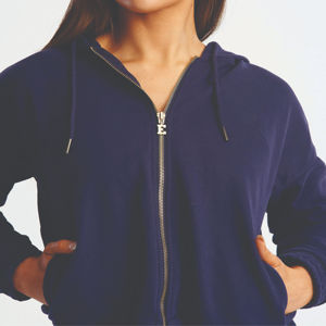 New Winter Custom Logo 2 Piece Women <b>Full</b> <b>Zip</b> <b>Sweatshirt</b> Joggers Tracksuit Set <b>Full</b> Length 100% Organic Cotton Waterproof - Product Image 2