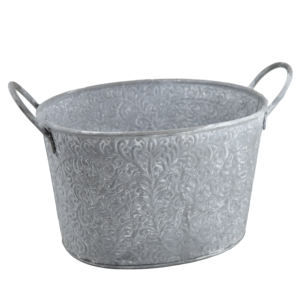 Macetas europeas, maceta de diseño galvanizado y macetas, maceta antigua para decoración de jardín con asa para decoración de flores y plantas - Product Image 2