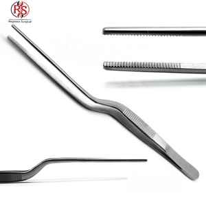 Pinces à baïonnette Ariston Adson professionnelles, instruments chirurgicaux médicaux de classe I, pansement, pointe dentelée, acier inoxydable, CCC - Product Image 1