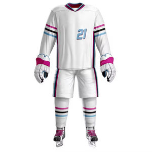 Juegos de uniformes de hockey sobre hielo de cantidad a granel 2025, diseña tu propio uniforme de hockey sobre hielo por sublimación hecho en poliéster ZOHAN CREATIONS - Product Image 1