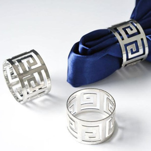 High Quality Silver Nickel Christmas Napkin Ring Ornaments Metal <b>Snow</b> Flake Star Napkin Buckle Christmas Tree Napkin Holder - Product Image 6