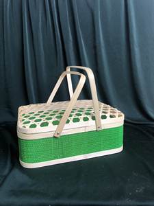 Contenedor de bambú de alta calidad Cesta de bambú natural Cesta decorativa Accesorios y artesanía de moda en Vietnam - Product Image 5