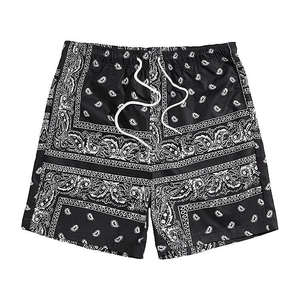 Shorts de Surf para Hombre, Verano 2026, Estampado Vintage de Flores de Anacardo, Cintura Media Elástica, Spandex/Poliéster, Duraderos y Transpirables - Product Image 1