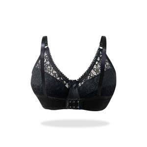 Soutien-gorge noir lacé légèrement doublé importé de Turquie - Product Image 2
