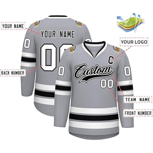 Camisetas Personalizadas para Prácticas de Hockey sobre Hielo, Impresión por Sublimación, Transpirables, 100% Poliéster, Fabricadas por Namissm Interprize - Product Image 3