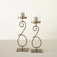 Bougeoirs en cuivre mat doré réutilisables personnalisés Table à dîner élégante au design pour les occasions de Noël