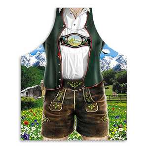 Accesorio de Disfraz Bávaro, Delantal de Cocina Inspirado en los Lederhosen - Product Image 1