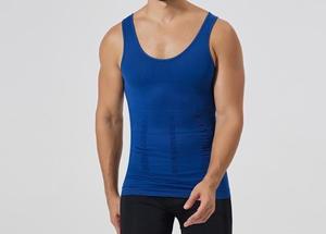 เสื้อกล้ามคอตตอน5% สแปนเด็กซ์95% สำหรับผู้ชายเสื้อกล้ามฟิตเนสไซส์ปกติของผู้ชายเสื้อกล้ามโครงแข็ง - Product Image 4