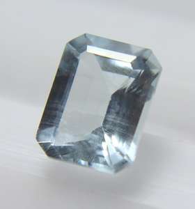 Nueva piedra preciosa aguamarina azul natural 2,25 quilates corte facetado Octágono - Product Image 3