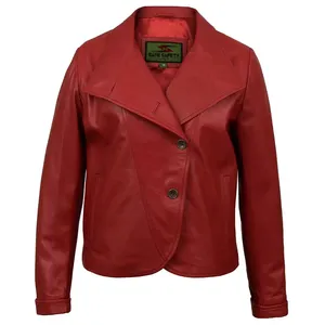 Mode Kunstleder Damen gotische Jacke atmungsaktiv Damen benutzerdefinierte Farbe winddichte Lederjacke gotischer Stil individuell angepasst