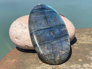 Large Blue Labradorite <b>Necklace</b> Statement Pendant <b>Boho</b> Style Ethical Handmade Jewelry Gift for Her - Product Image 6